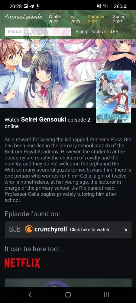AE - Anime charts & air dates Ekran Görüntüleri