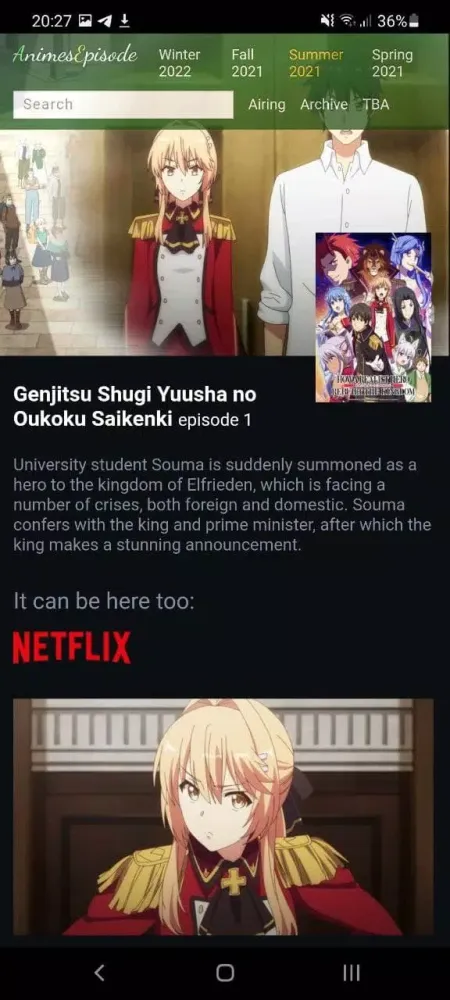 AE - Anime charts & air dates Ekran Görüntüleri