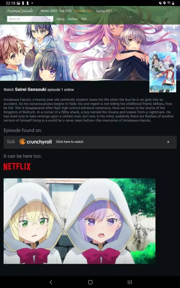 AE - Anime charts & air dates Ekran Görüntüleri