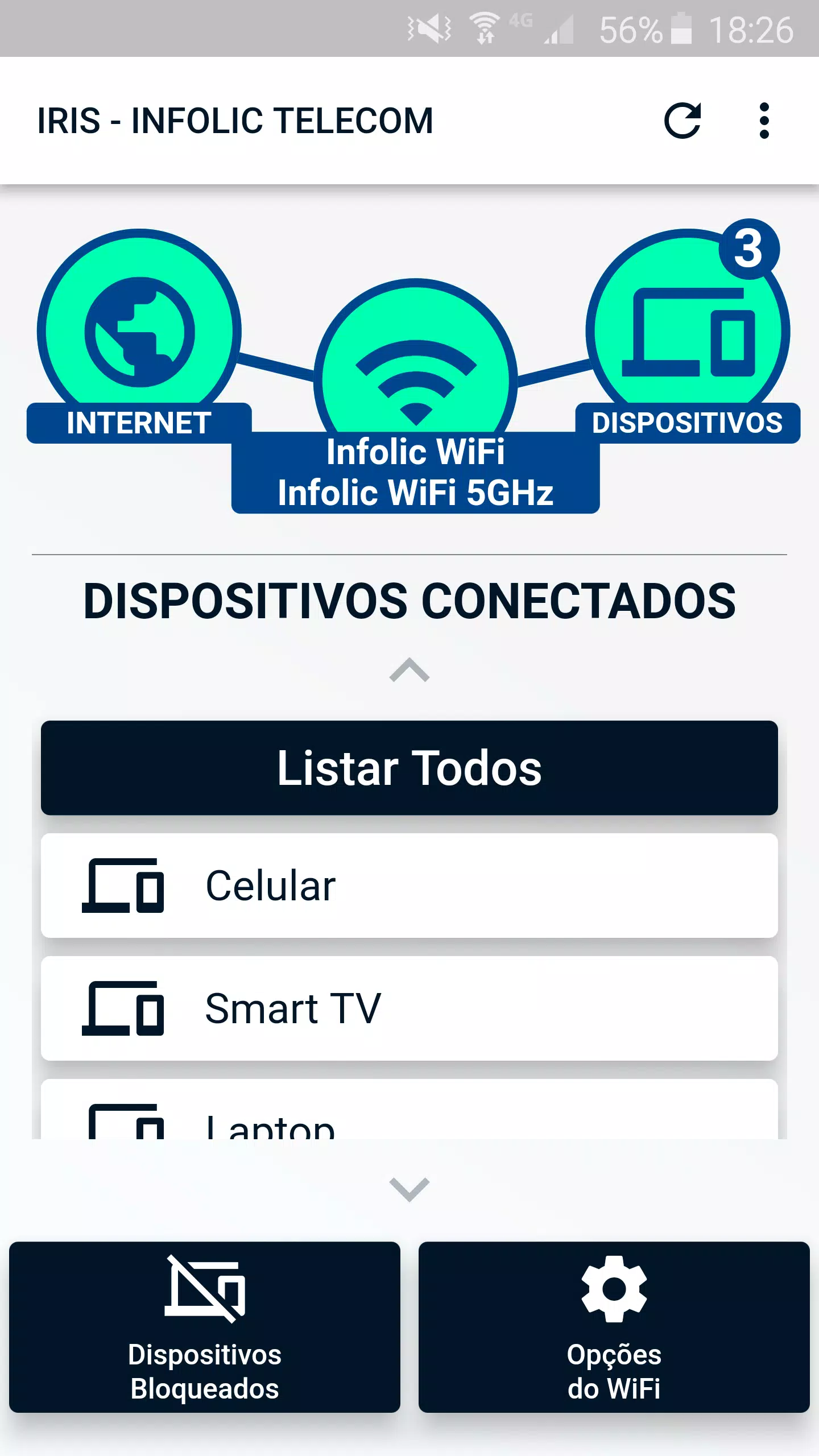 Screenshot di IRIS - INFOLIC TELECOM
