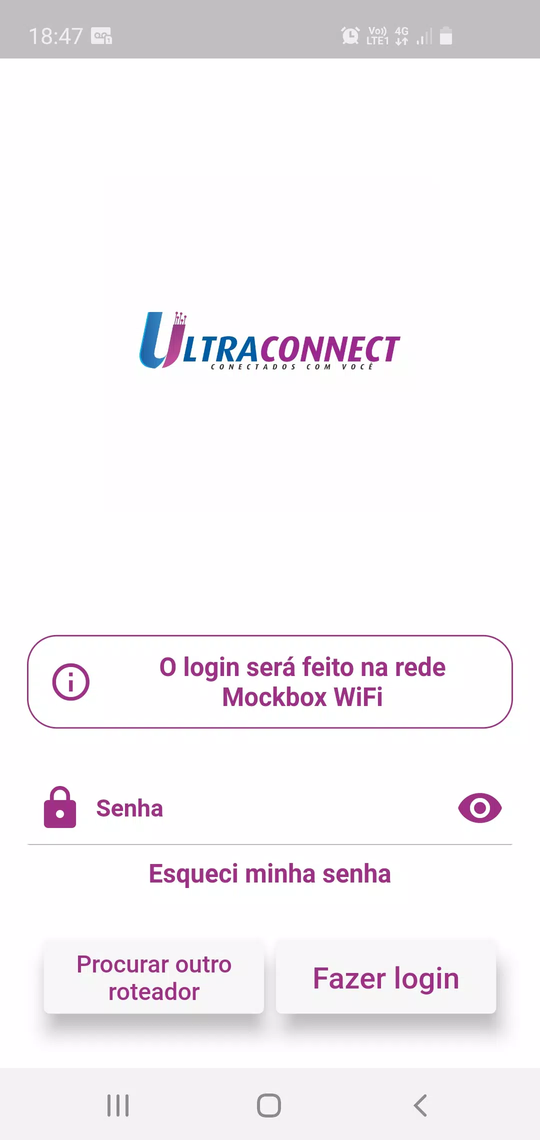Capturas de tela do Ultra Connect
