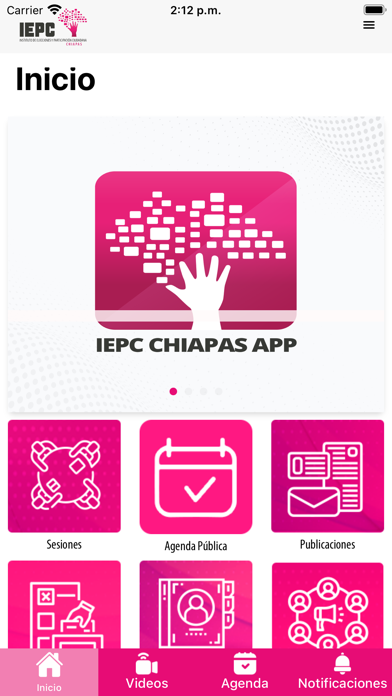 ภาพหน้าจอของ IEPC Chiapas App