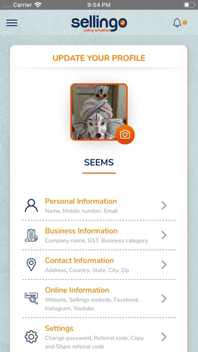 Sellingo Digital Catalog Screenshots