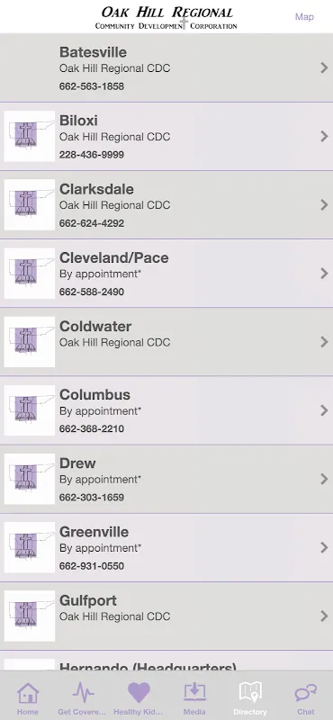 Oak Hill Regional CDC Screenshots