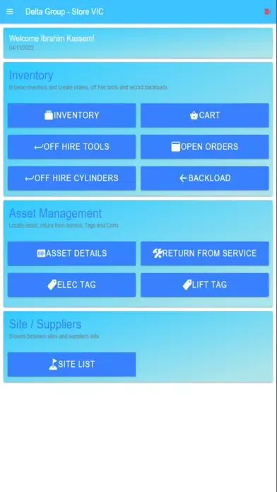 Screenshot di Delta Group