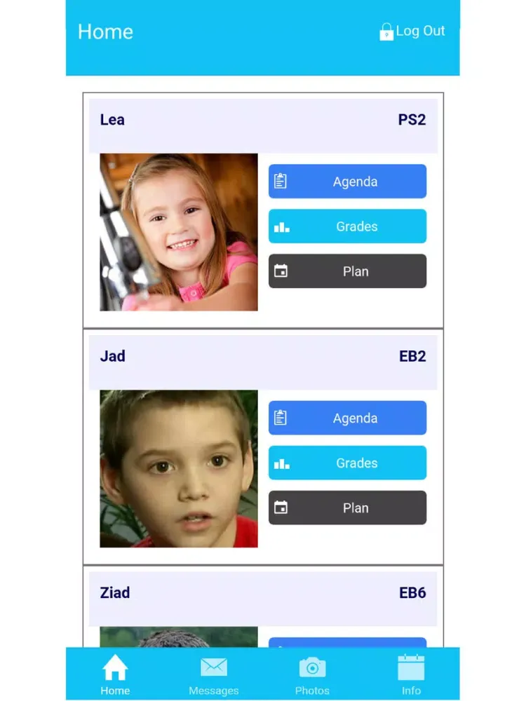 Capturas de tela do SmartSchool Parents iPad 