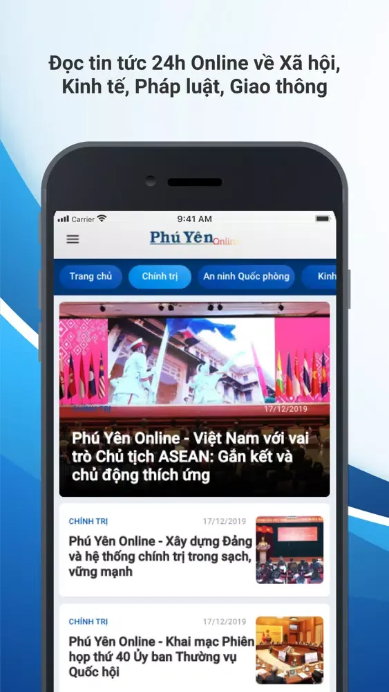 Capturas de pantalla de Báo Phú Yên