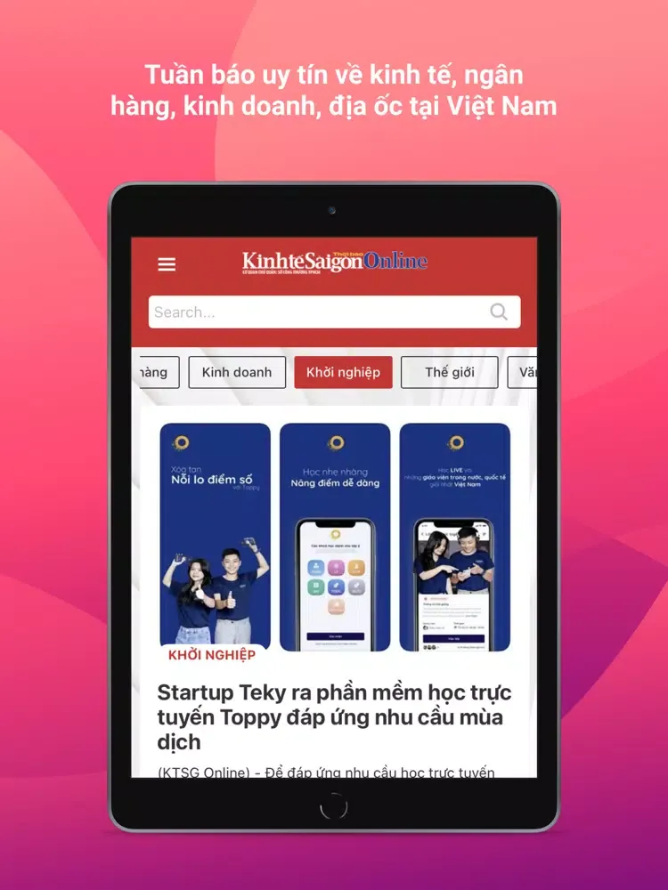Thời Báo Kinh Tế Sài Gòn iPad 应用截图