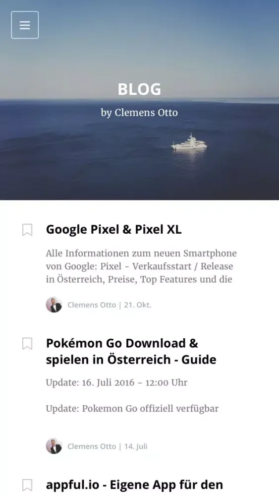 BLOG - Clemens Otto Screenshots