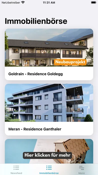 Capturas de pantalla de Immobilien App Südtirol