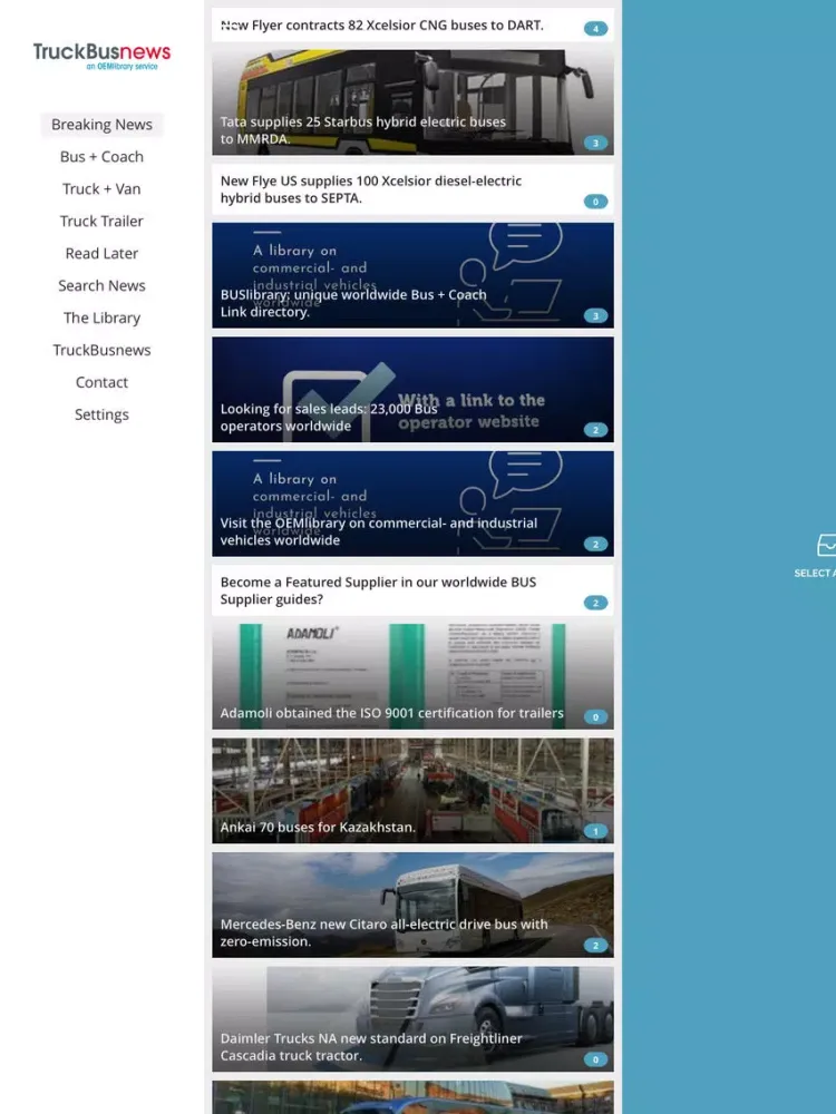TruckBusTrailernews iPad  스크린샷