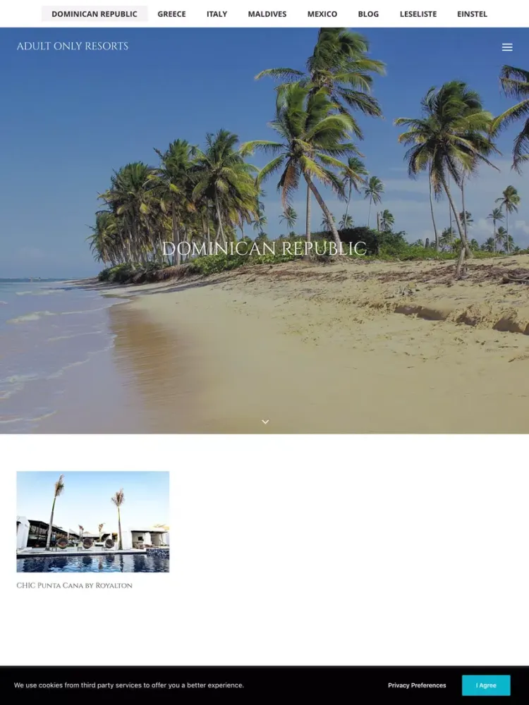 Adult Only Resorts iPad  Screenshots