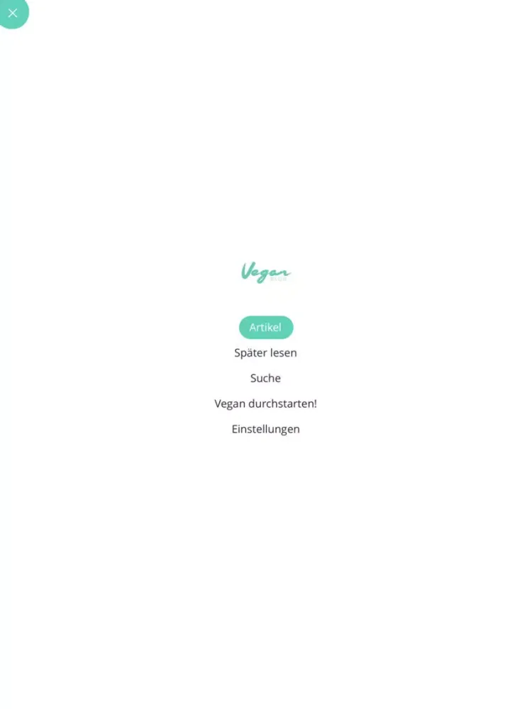 VeganBlog iPad  स्क्रीनशॉट