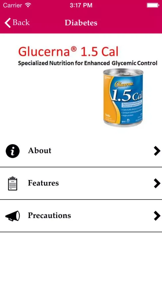 Enteral Nutrition Formulas 스크린샷