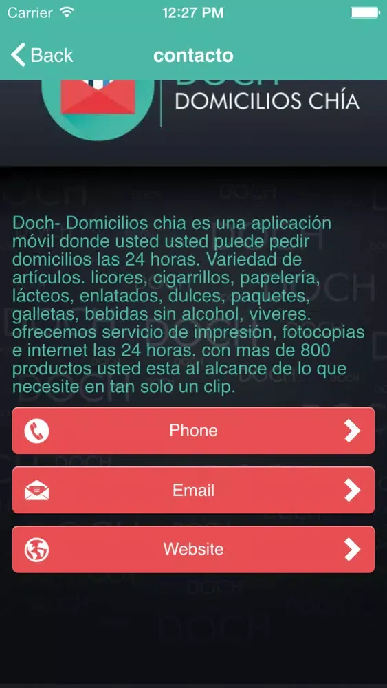 DOCH - Domicilios Chia Screenshots