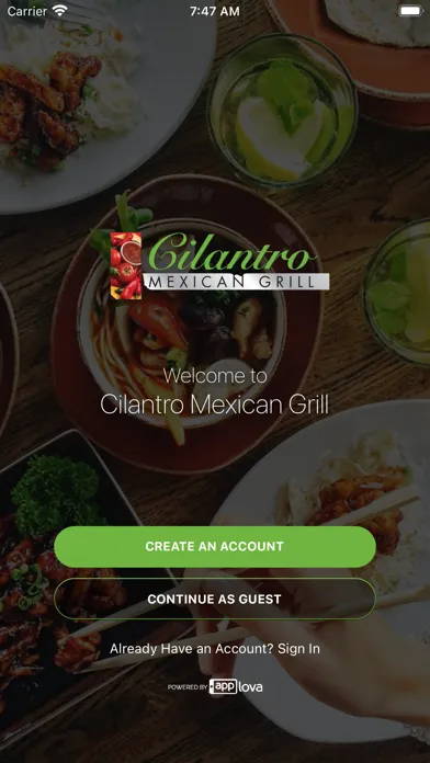 ภาพหน้าจอของ Cilantro Mexican Grill