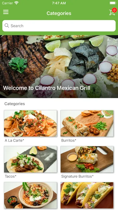 ภาพหน้าจอของ Cilantro Mexican Grill
