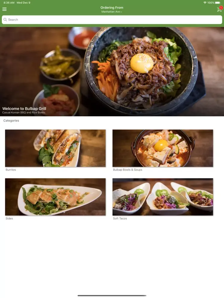 Bulbap Grill App iPad  Screenshots