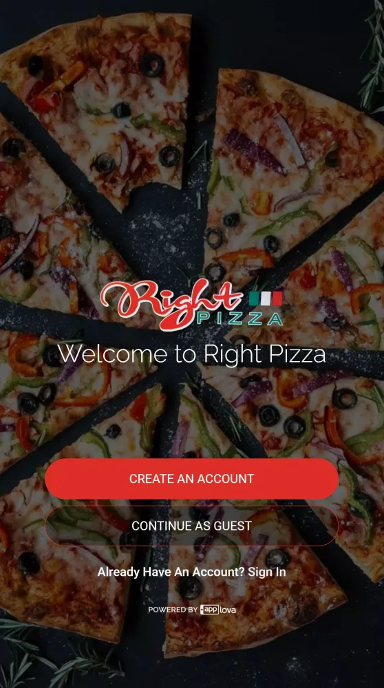 Capturas de tela do Right Pizza