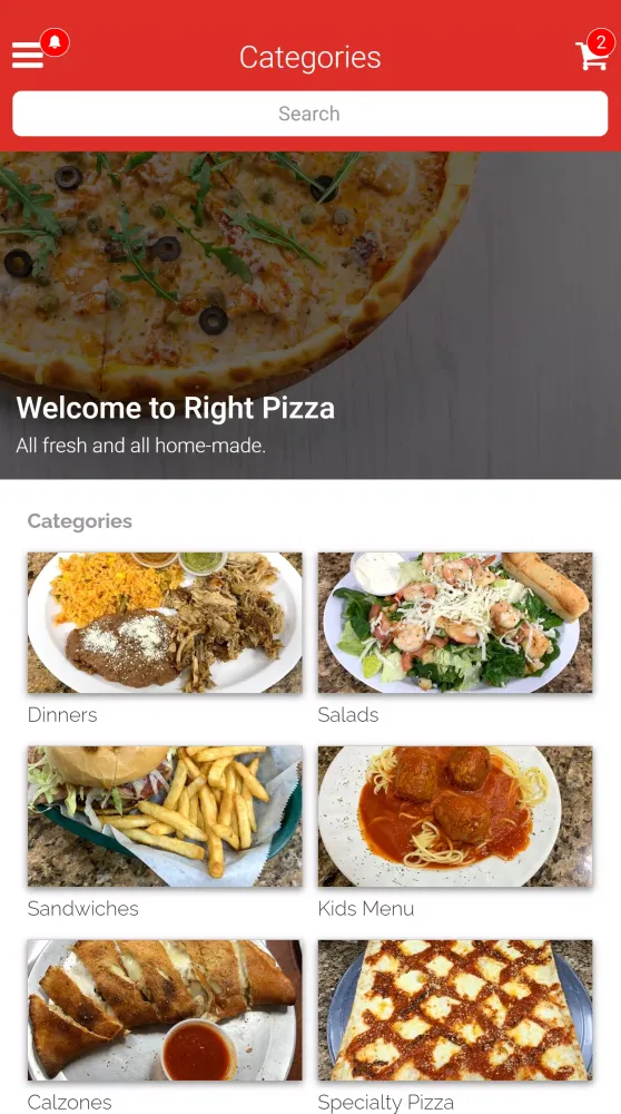 Capturas de tela do Right Pizza