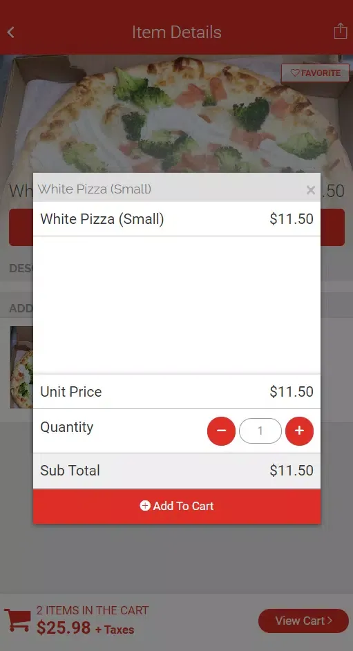 Capturas de tela do Right Pizza