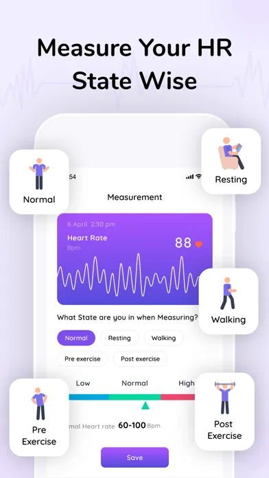 Tangkapan layar Heart Rate Monitor  ‎
