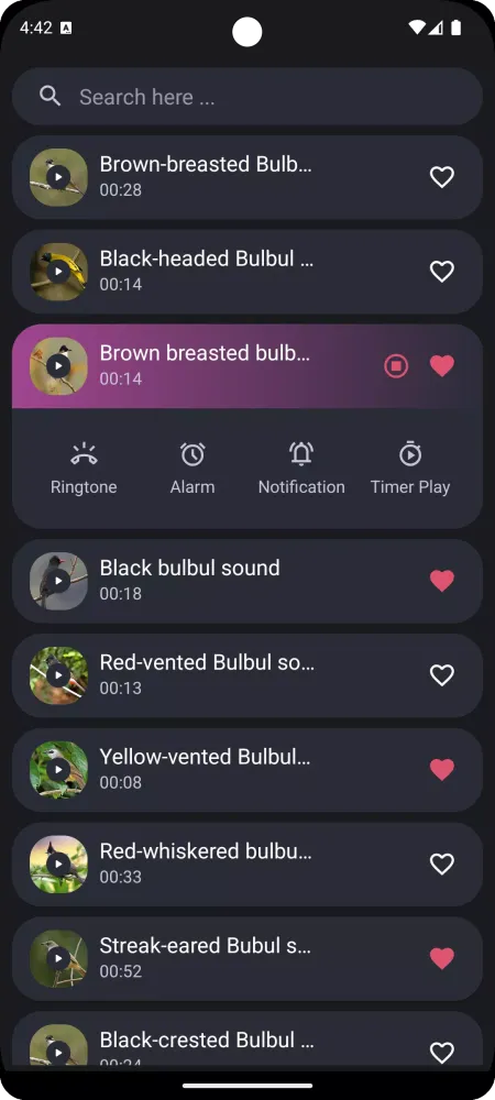 Bulbul bird sounds স্ক্রিনশট