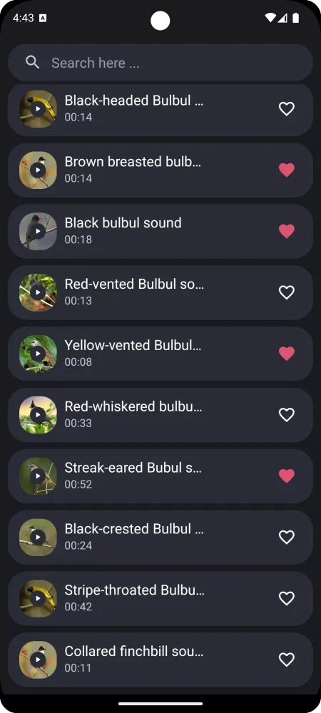 Bulbul bird sounds স্ক্রিনশট