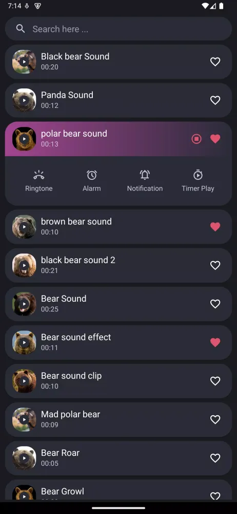 Скриншоты Bear Sounds