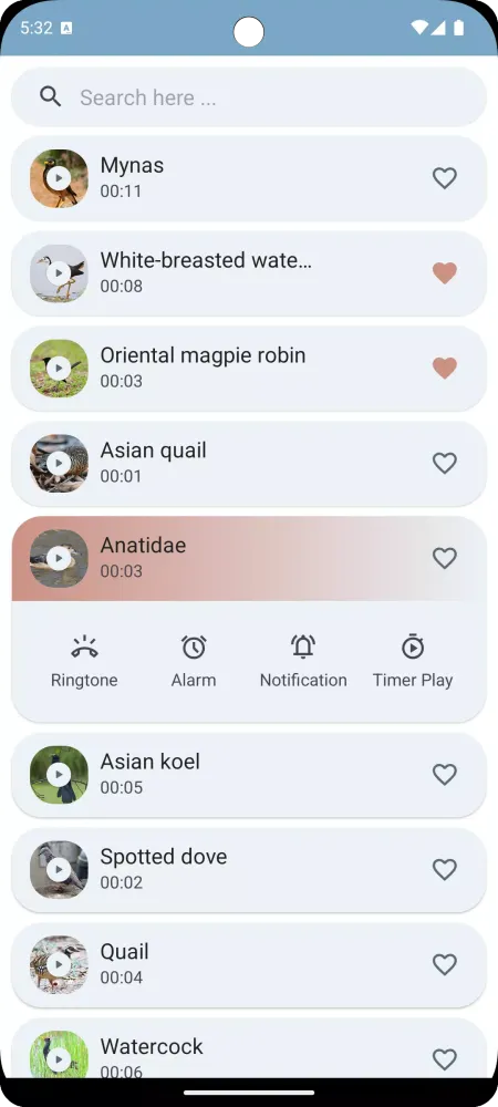 Thai Bird Sounds Ekran Görüntüleri