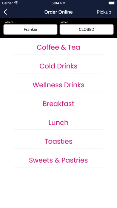 Frankies Cafe应用截图