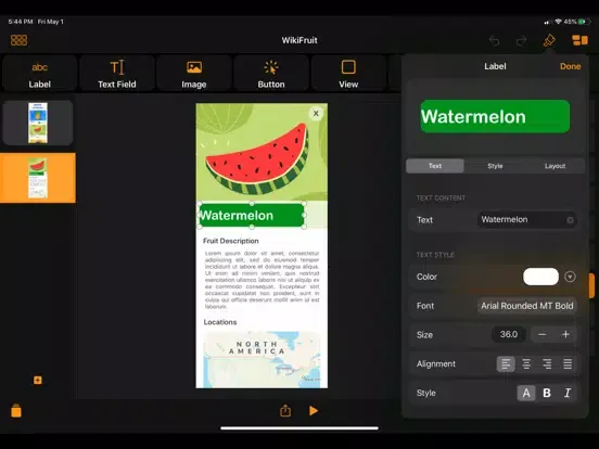 Pineapple - Website Builder iPad  Screenshots