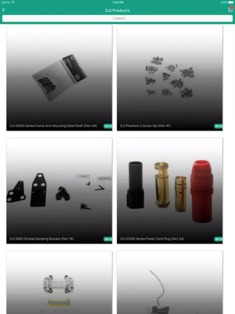 Ảnh chụp màn hình của Rise Above Custom Drones iPad 