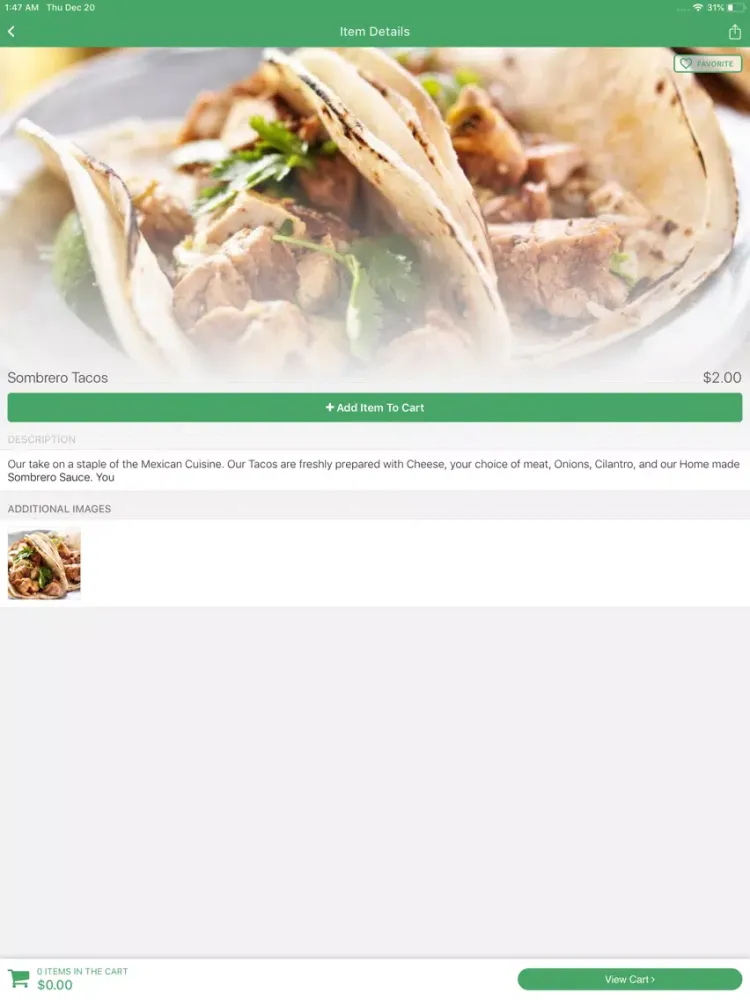 Sombrero Tacoria iPad 应用截图