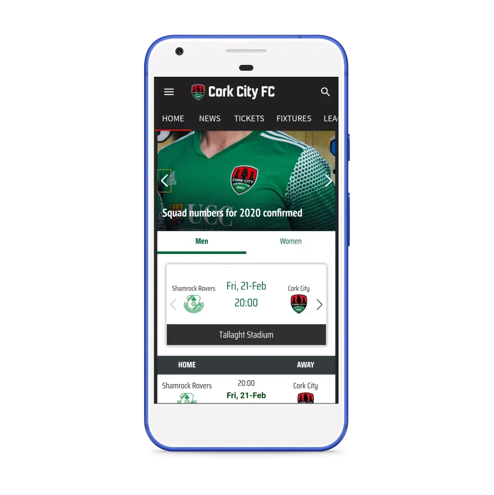 Screenshot di Cork City FC