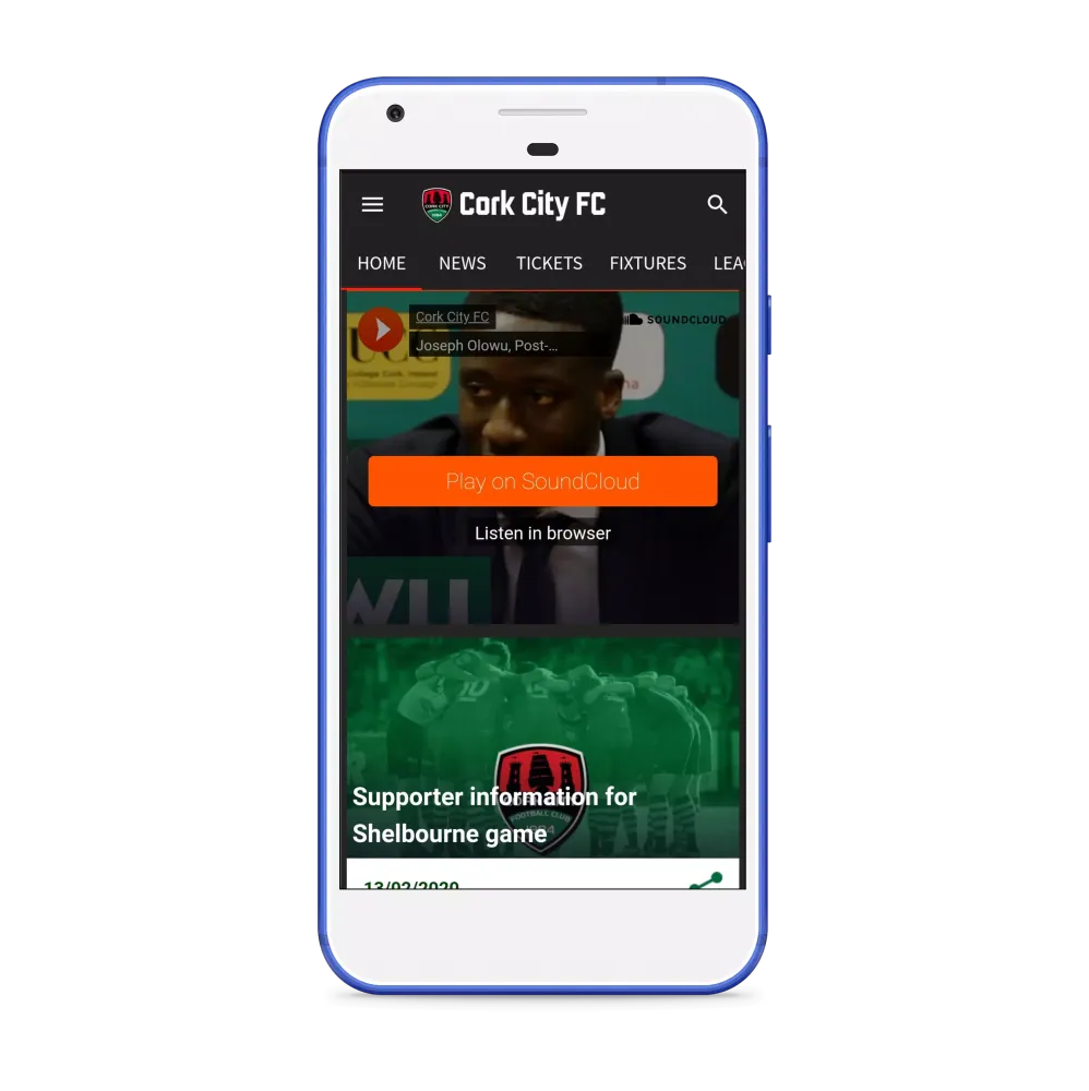 Screenshot di Cork City FC