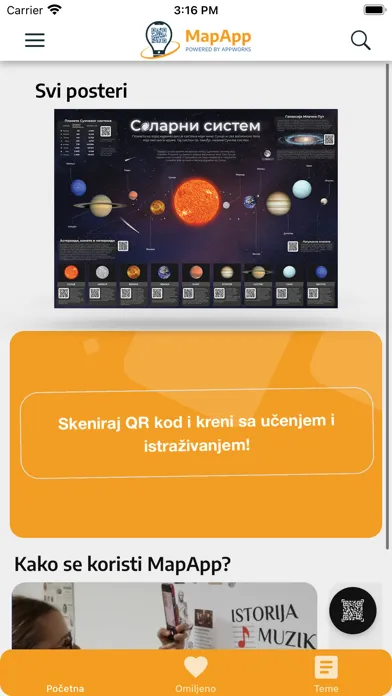 Zrzuty ekranu MapApp Interactive Posters