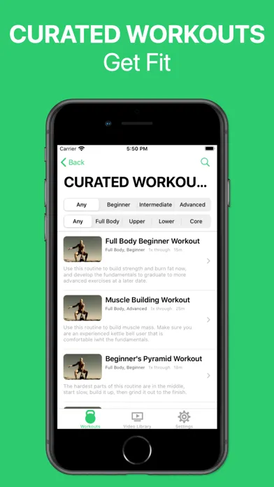 My Kettlebell Workout Screenshots