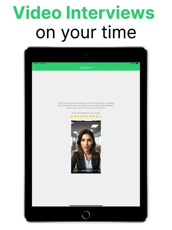 Screenshot di Async Interview iPad