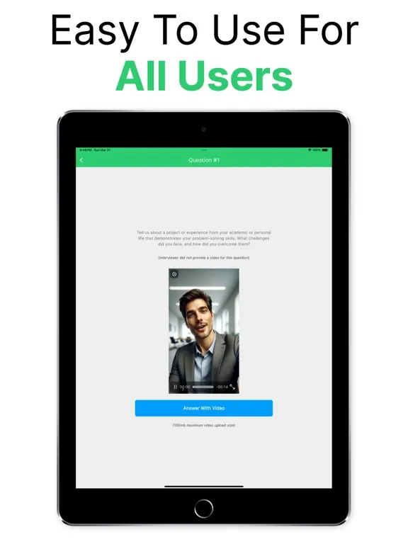 Screenshot di Async Interview iPad