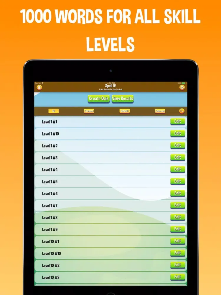 Скриншоты Spell It! Educational spelling quiz for students iPad 