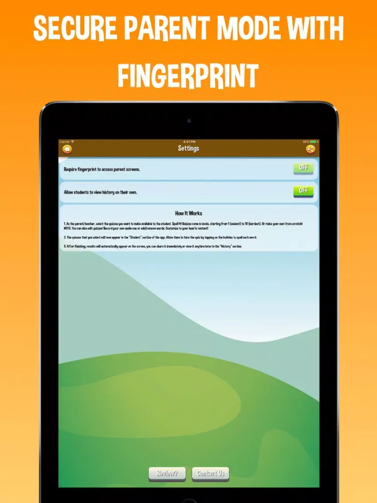 Скриншоты Spell It! Educational spelling quiz for students iPad 
