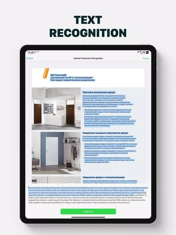 Scanly - PDF Scanner & Signer iPad 应用截图