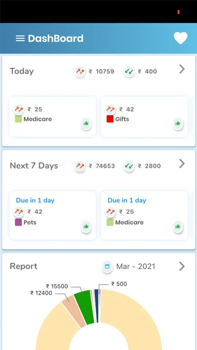 Captures d'écran de Bills Reminder Plus