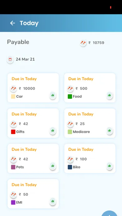 Captures d'écran de Bills Reminder Plus