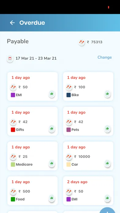 Captures d'écran de Bills Reminder Plus