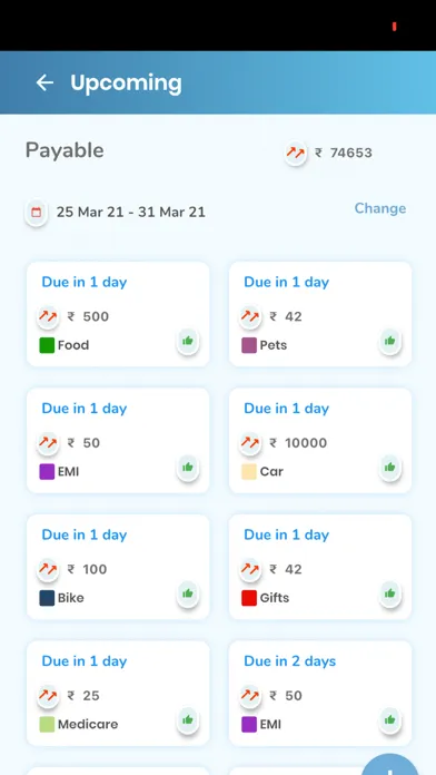 Captures d'écran de Bills Reminder Plus