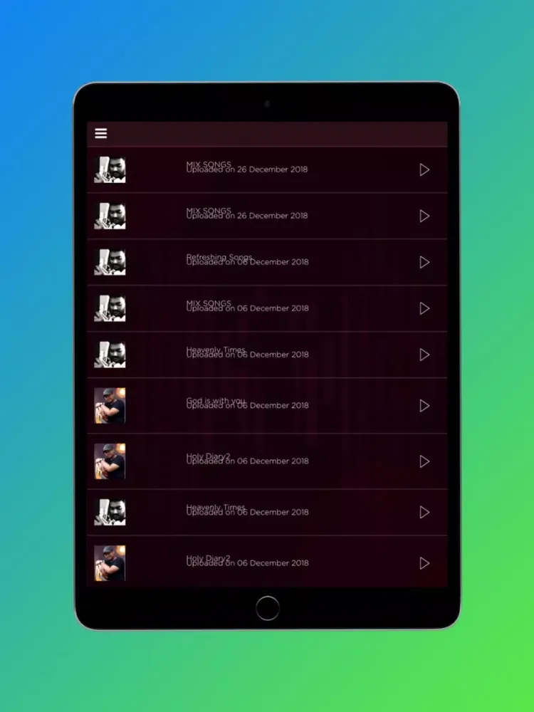 Capturas de pantalla de Hosanna Radio Live iPad 