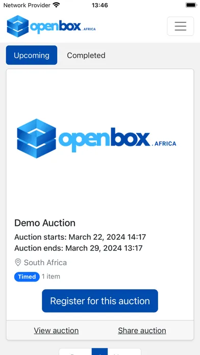 Capturas de pantalla de OpenBox.Africa