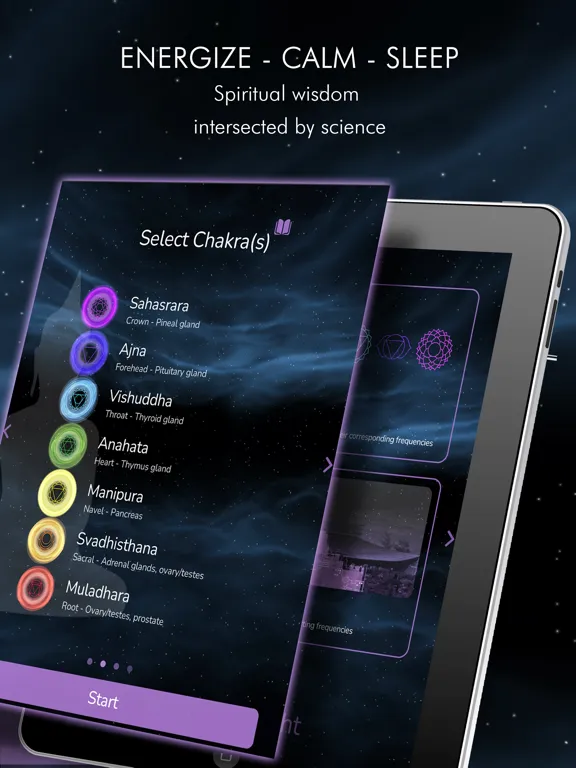 Chakra Healing - Tibetan Bowls iPad 應用截圖